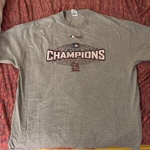 Saint Louis World Series Majestic Gray World Series Champions Tee